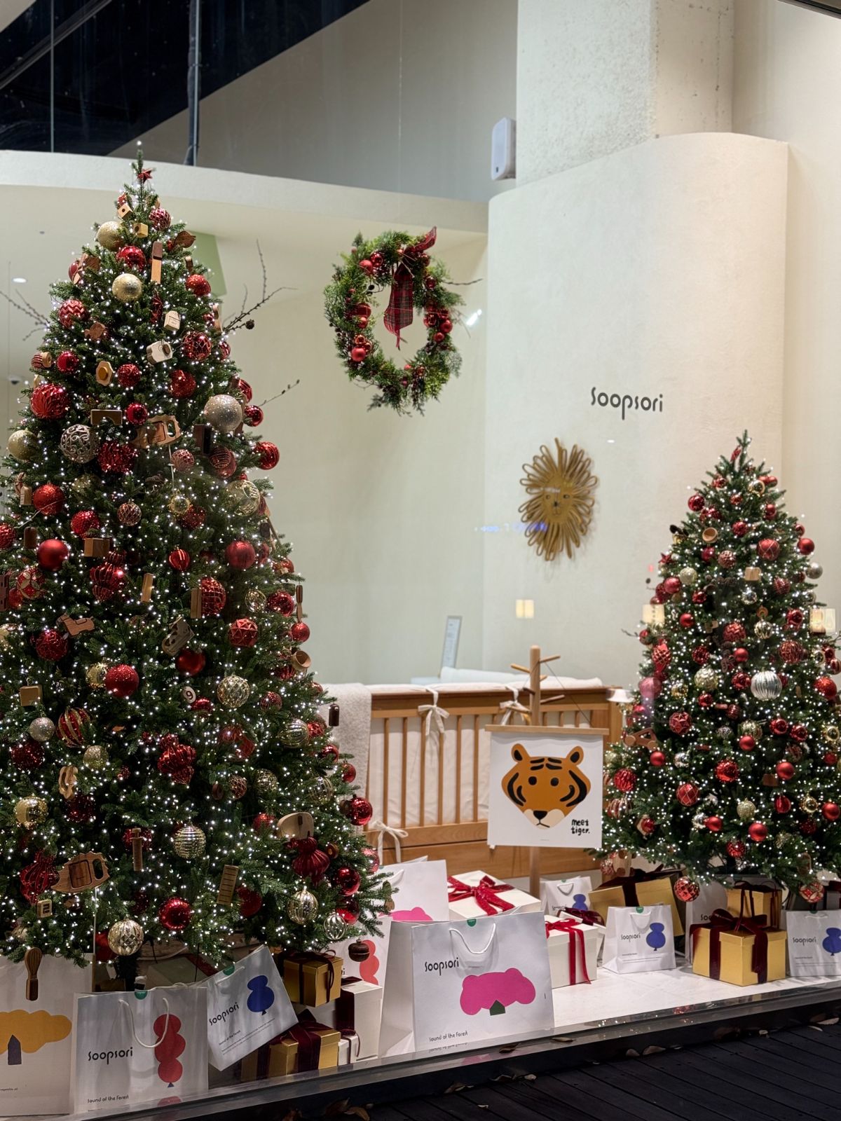 Soopsori showroom Christmas tree planting